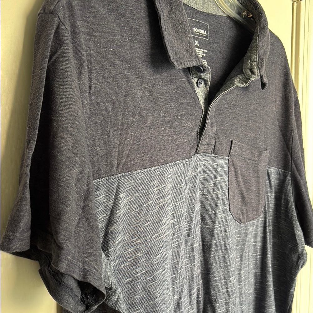 Sonoma Men's Navy Polo Shirt - Picture 5 of 6